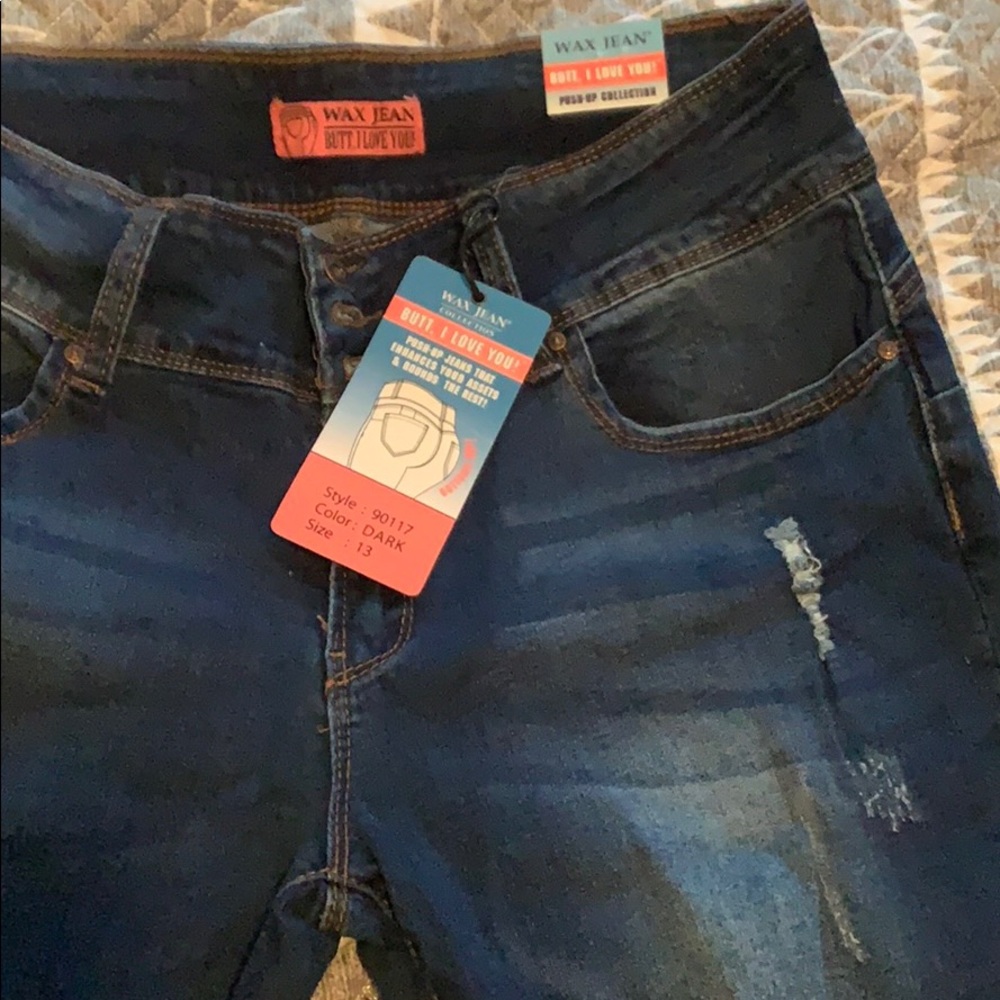 Wax brand butt lifting denim